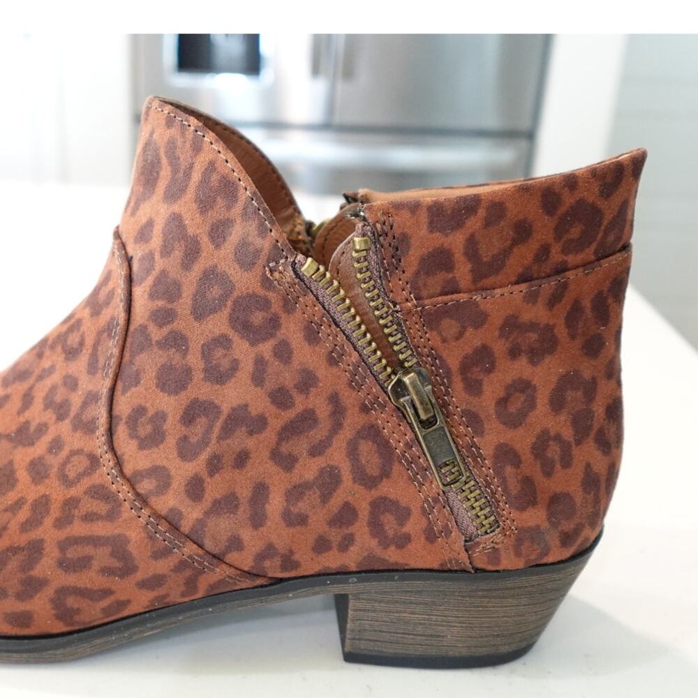 LAST CHANCE American Rag Abby Leopard Ankle Bootie